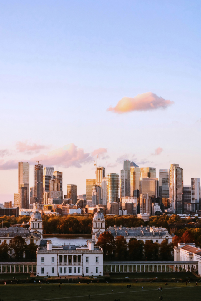 London Sunrise Skyline giving indication where Business is based